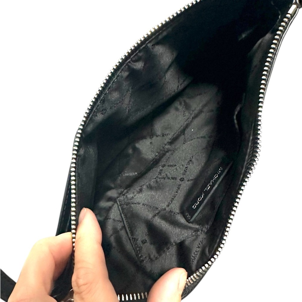 Michael Kors Black and gray Crossbody Bag with Signature MK Monogram - Picture 3 of 4